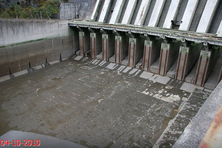 Водобойный колодец СШГЭС